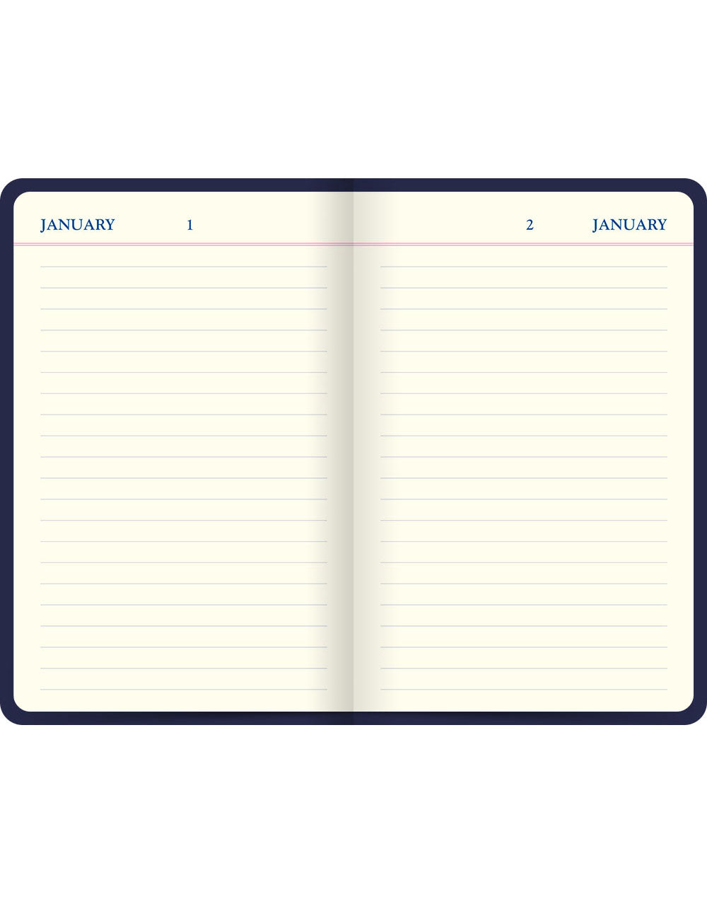 Icon Book Perpetual Diary Navy#color_navy