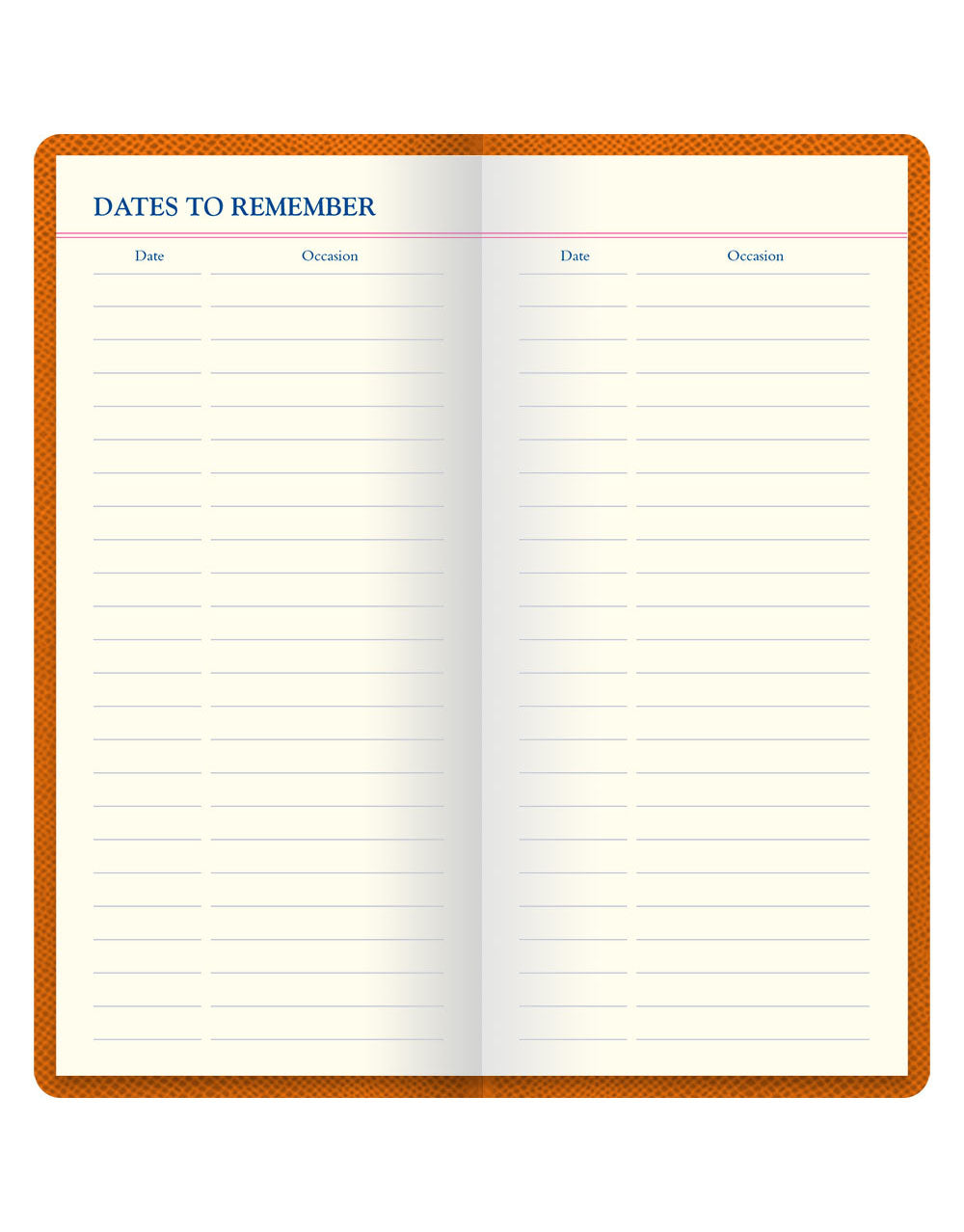 Legacy Slim Pocket Travel Journal Orange#color_orange