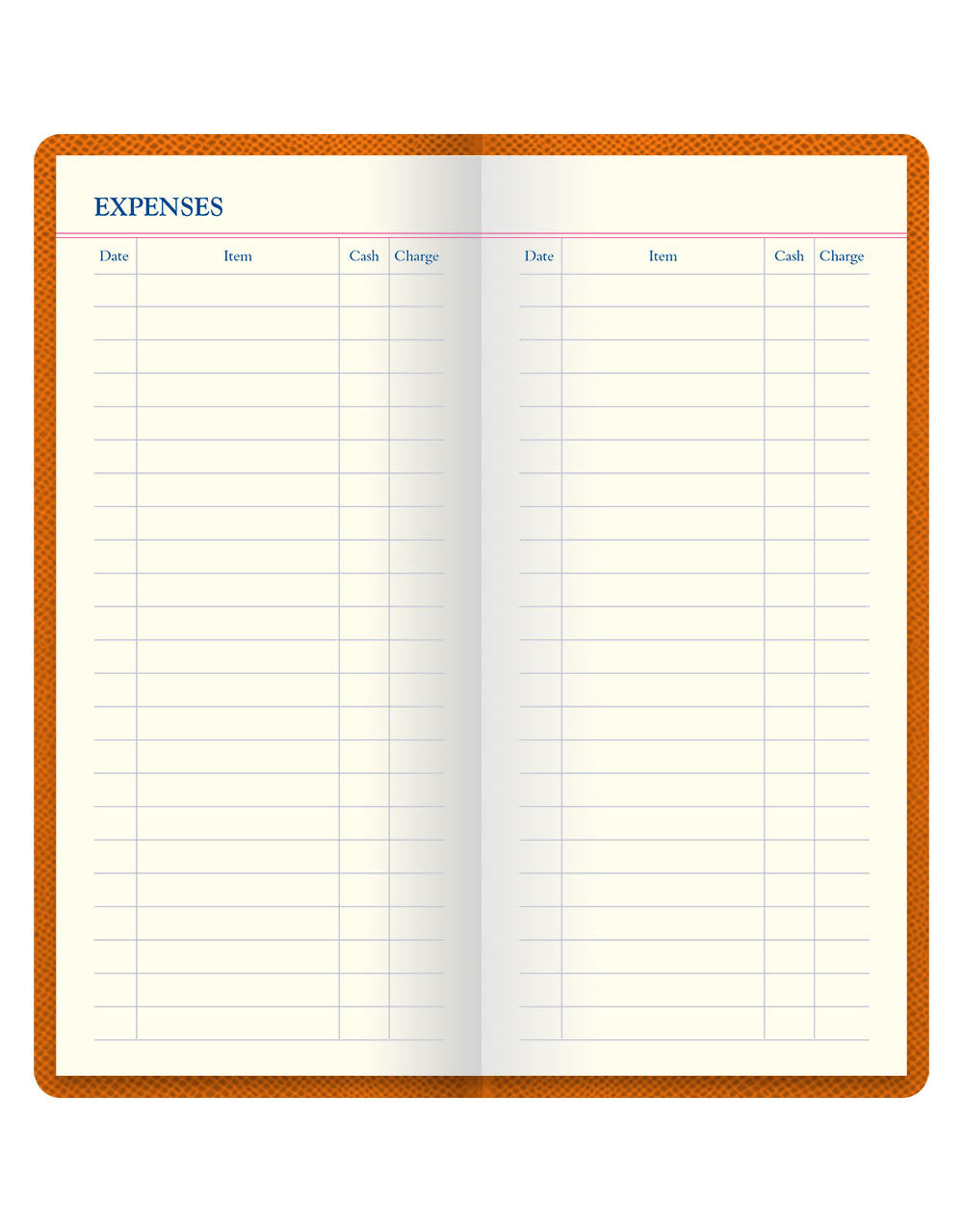 Legacy Slim Pocket Travel Journal Orange#color_orange