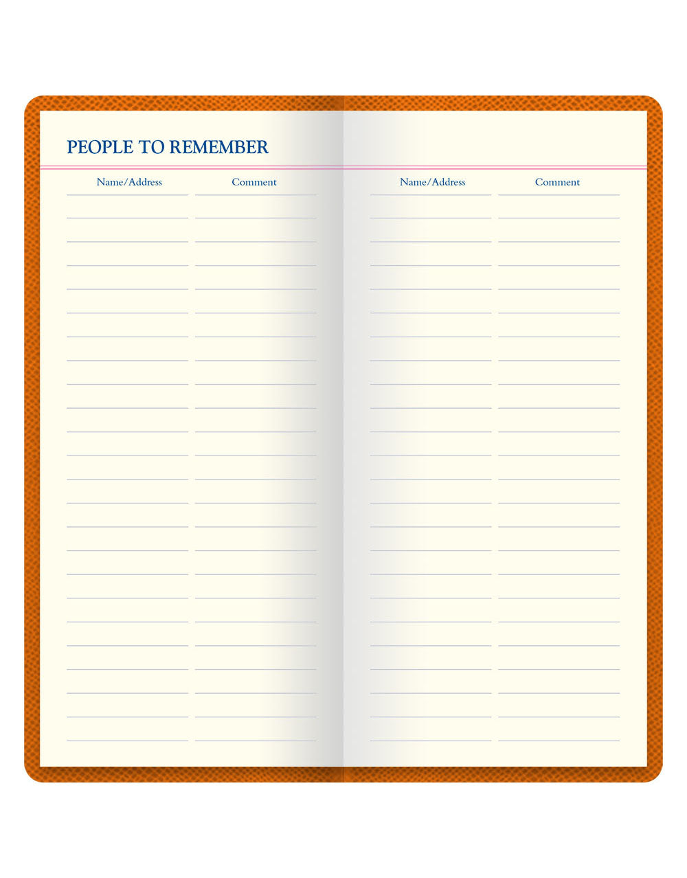 Legacy Slim Pocket Travel Journal Orange#color_orange