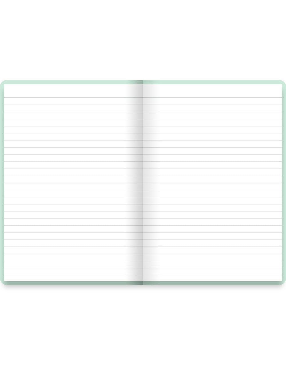 Pastel A5 Ruled Notebook Duck Egg#color_duck-egg