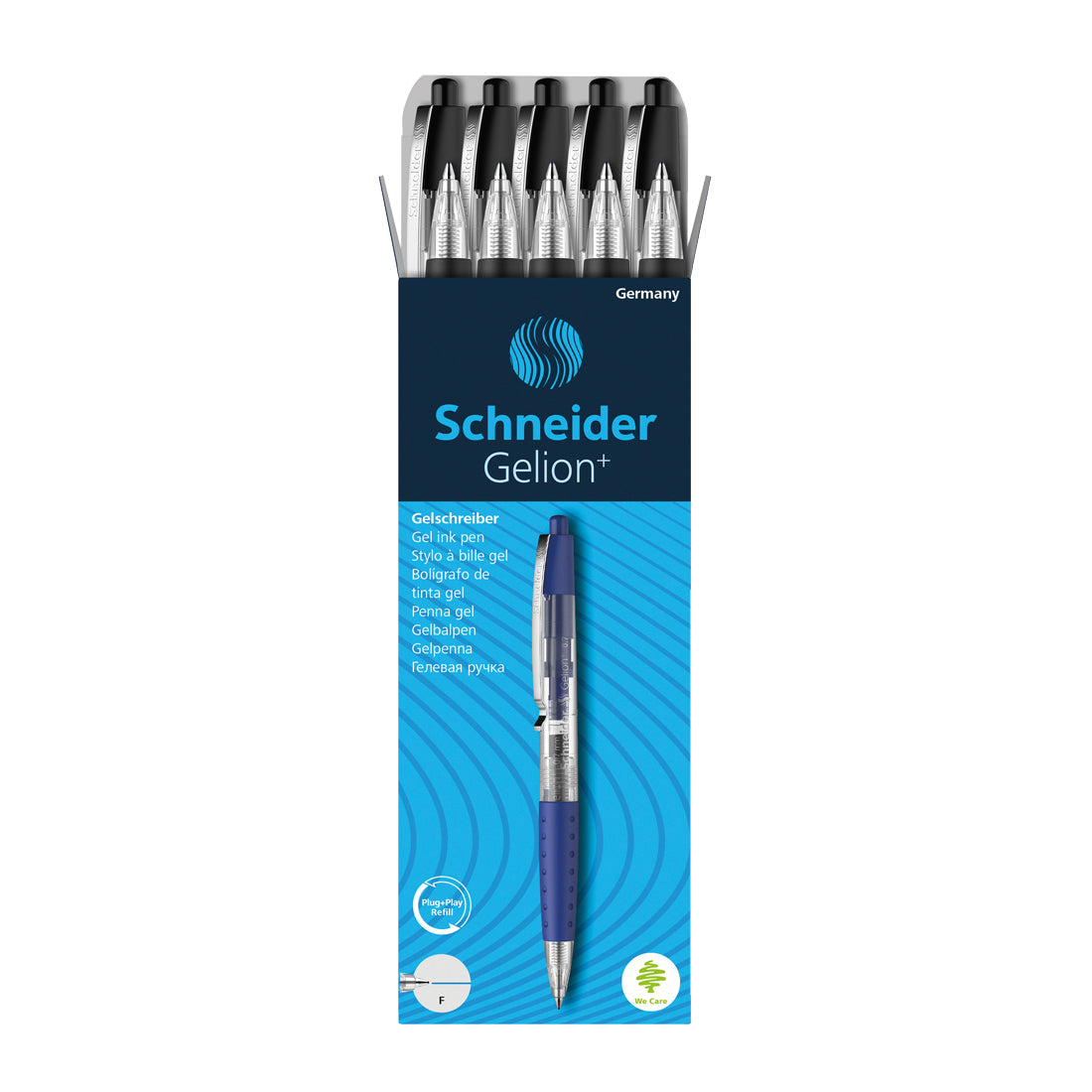 Gelion+ Gel Ink Pen 0.7 mm, Box of 10#ink-color_black