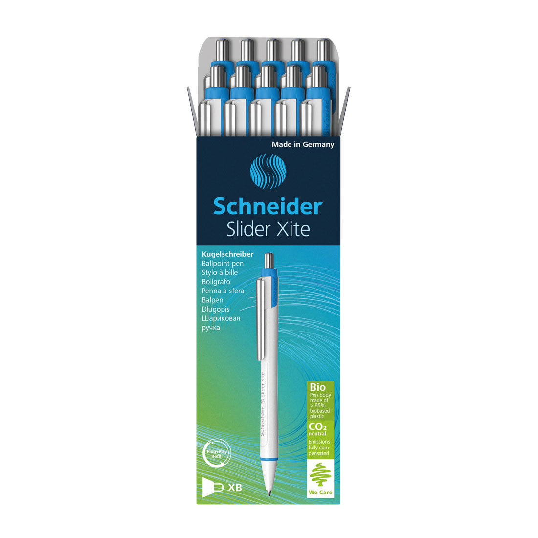 Xite Ballpoint Pen XB, Box of 10#ink-color_blue