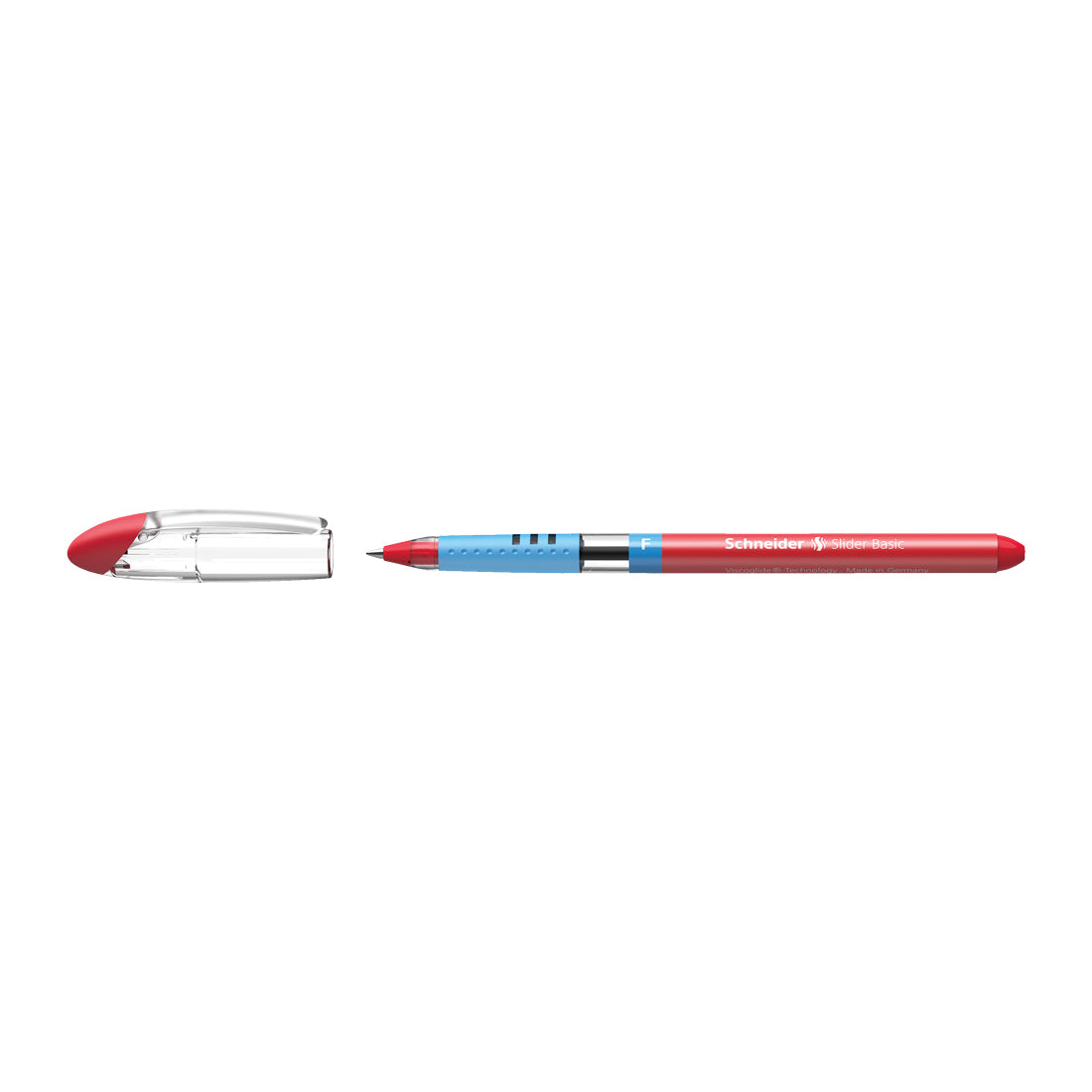 Slider BASIC Ballpoint Pens F, Box of 10#ink-color_red