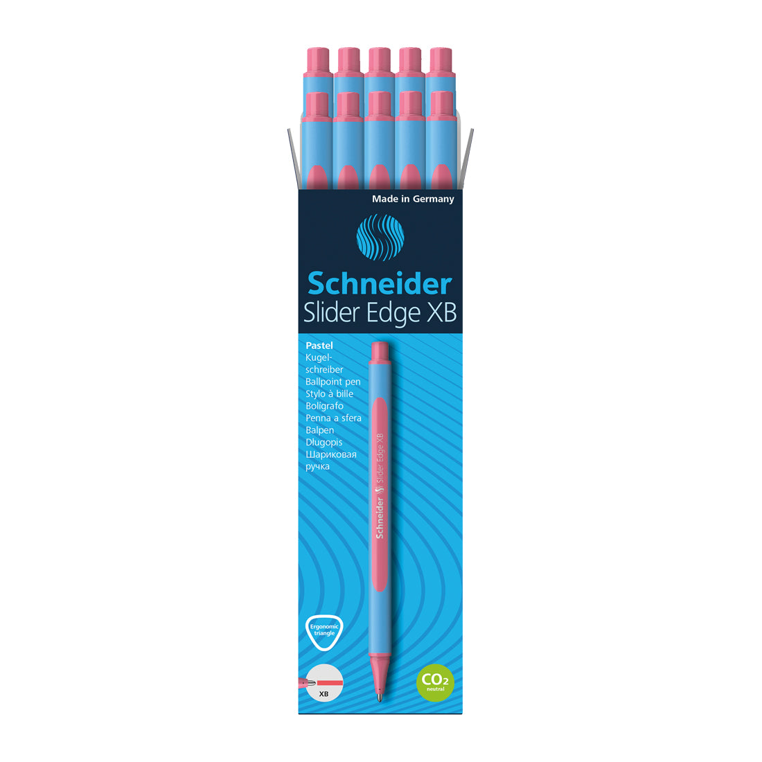 Edge Pastel  Ballpoint Pen XB, Box of 10#ink-color_flamingo