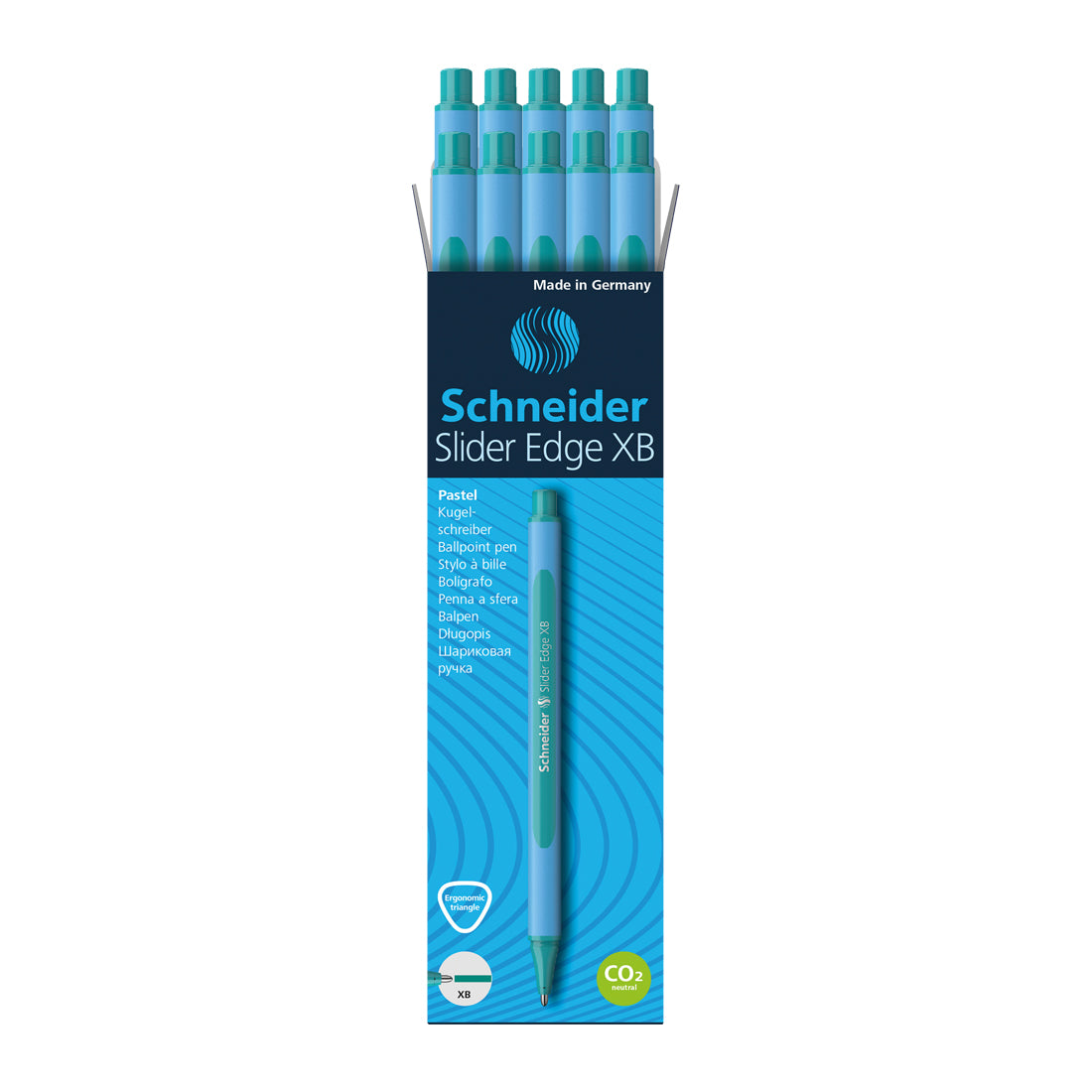 Edge Pastel  Ballpoint Pen XB, Box of 10#ink-color_ocean