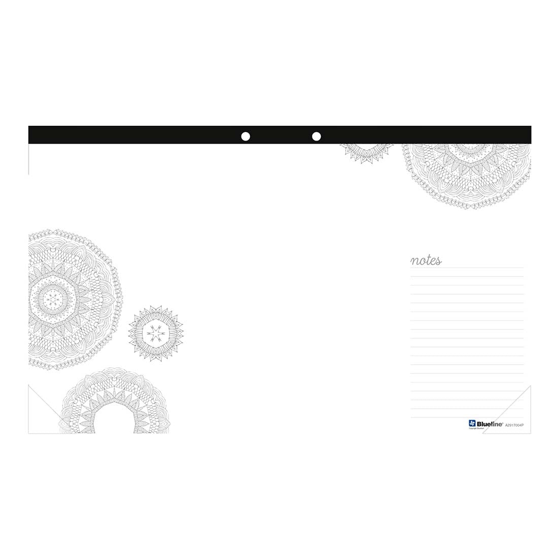 DoodlePlan™Coloring Desk Pad - Undated#color_mandala