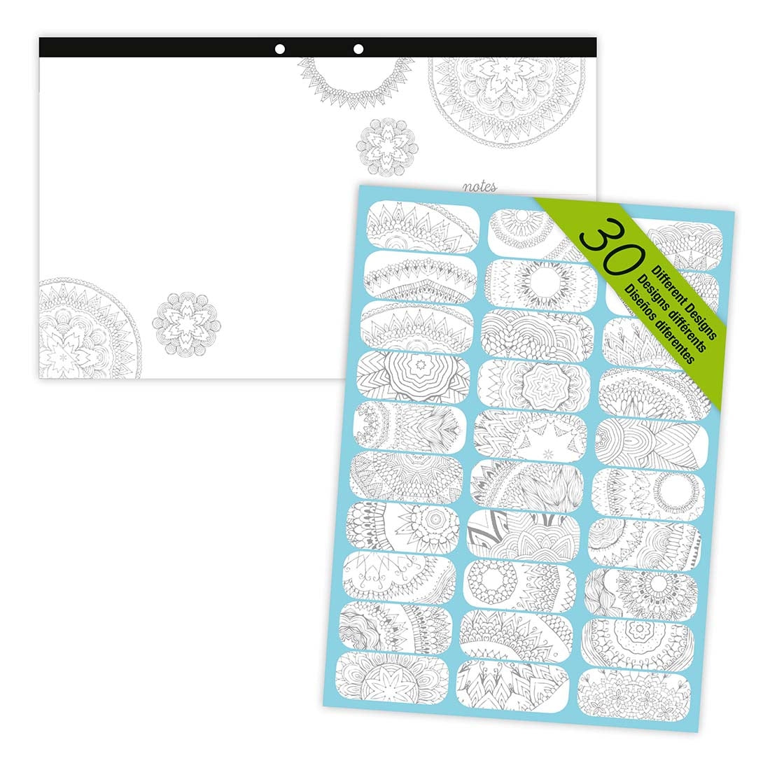 DoodlePlan™Coloring Desk Pad - Undated#color_mandala