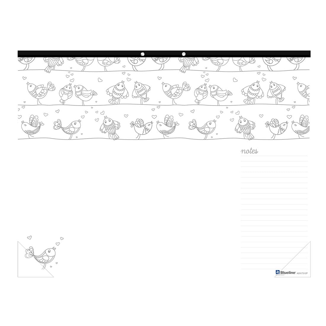 DoodlePlan™Coloring Desk Pad - Undated#color_multiplicity