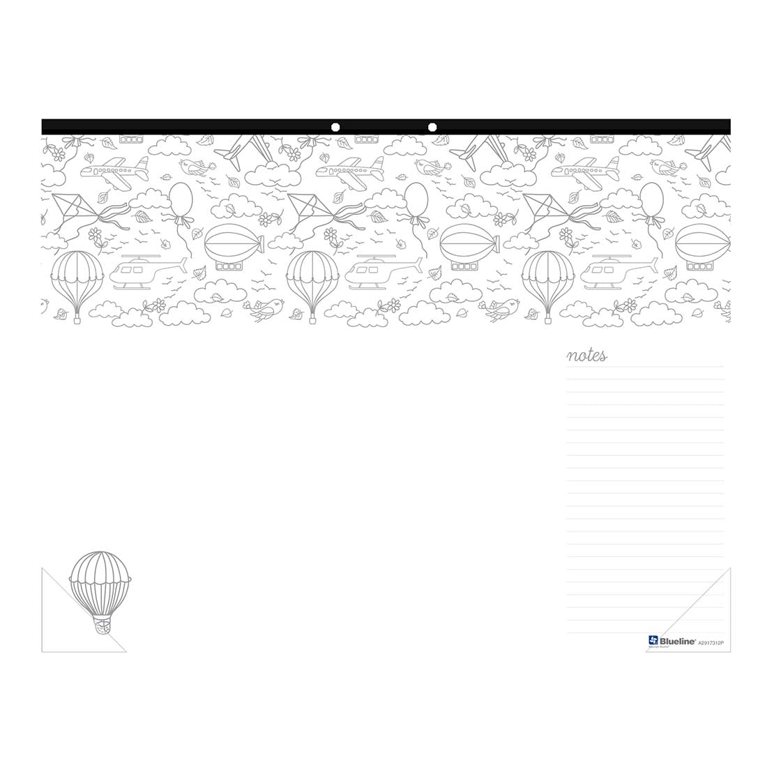 DoodlePlan™Coloring Desk Pad - Undated#color_multiplicity