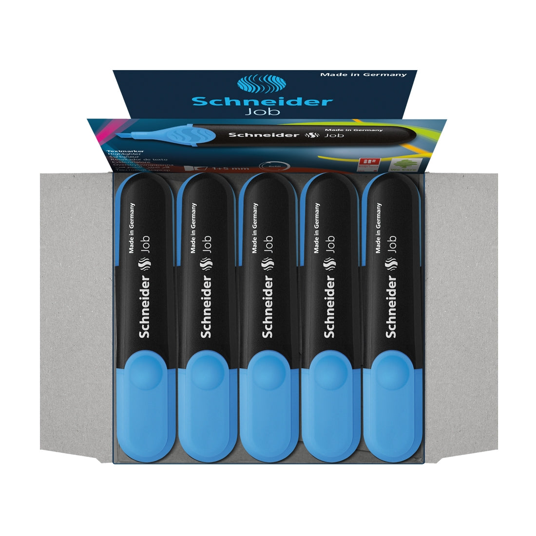 Job Highlighter, Box of 10un.#ink-color_blue