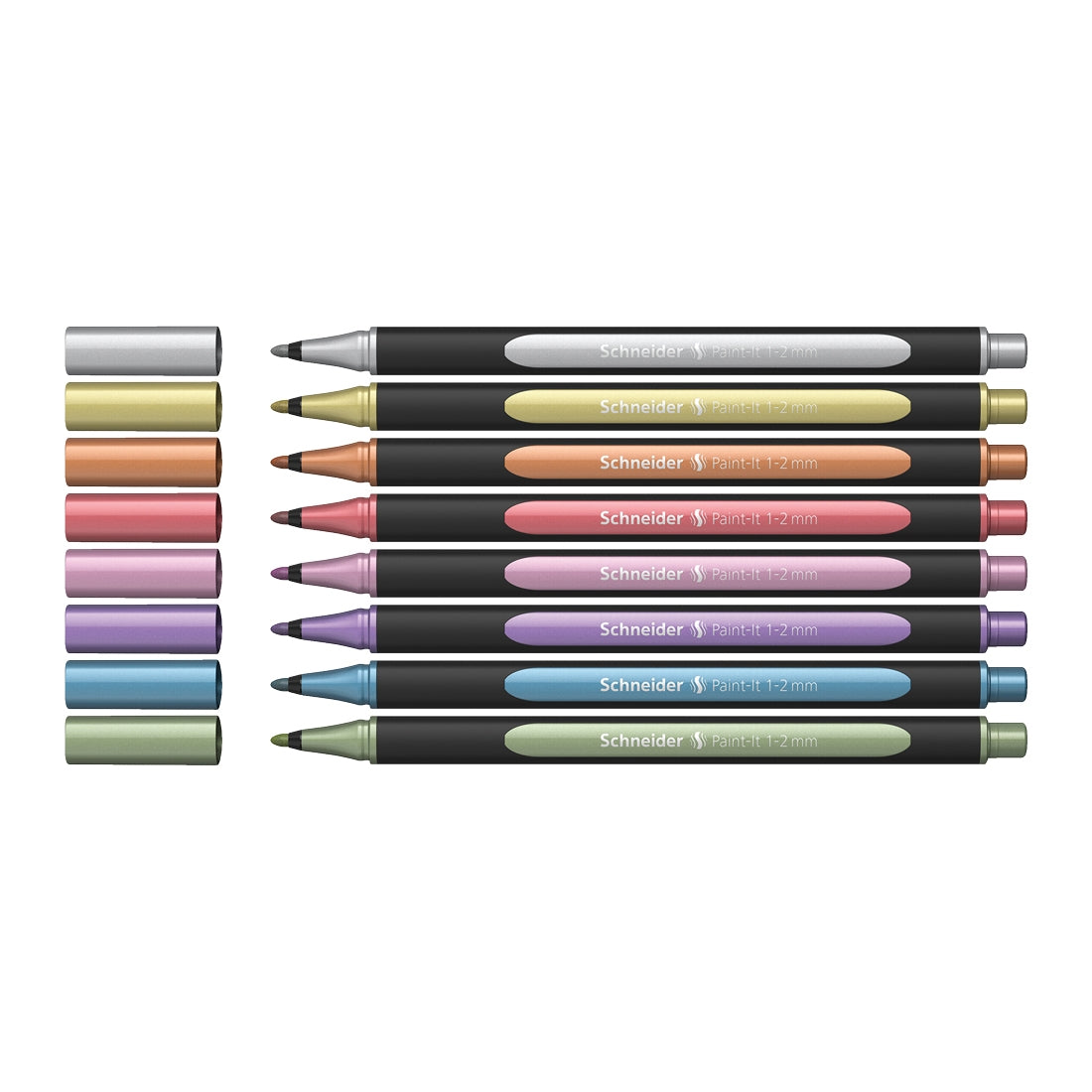 Paint-It 020 Metallic Liners 1-2mm, Wallet 8 pieces - Assorted