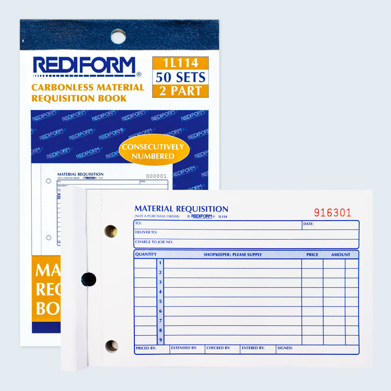 Material Requisition Book 1L114