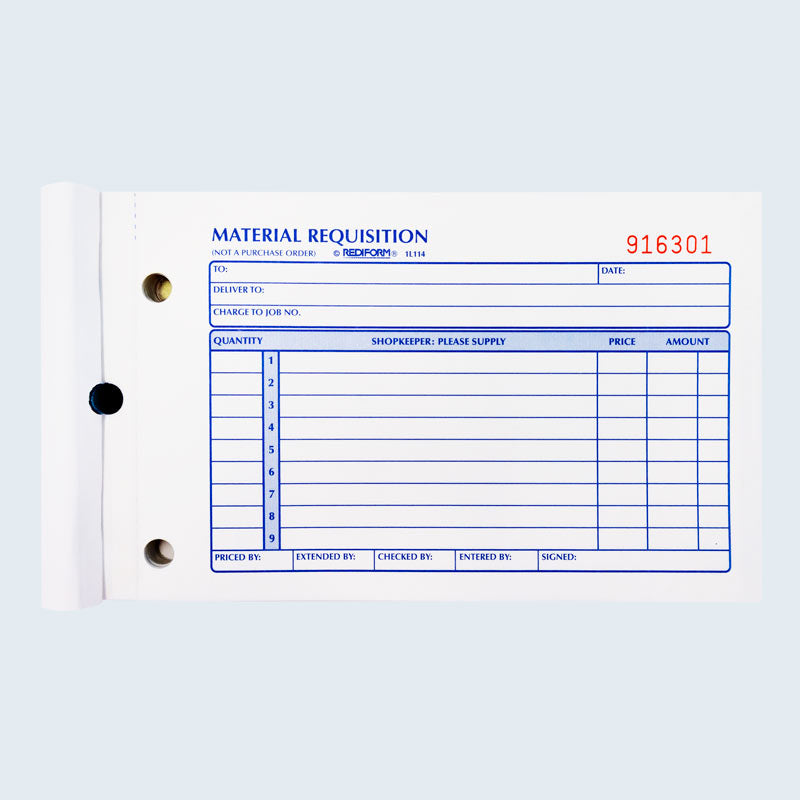 Material Requisition Book 1L114