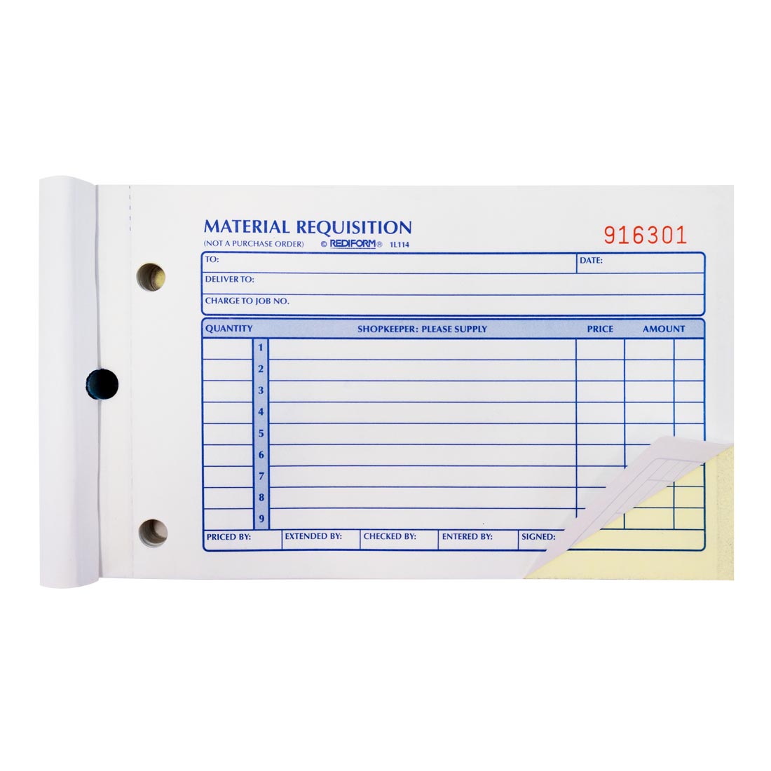 Material Requisition Book 1L114