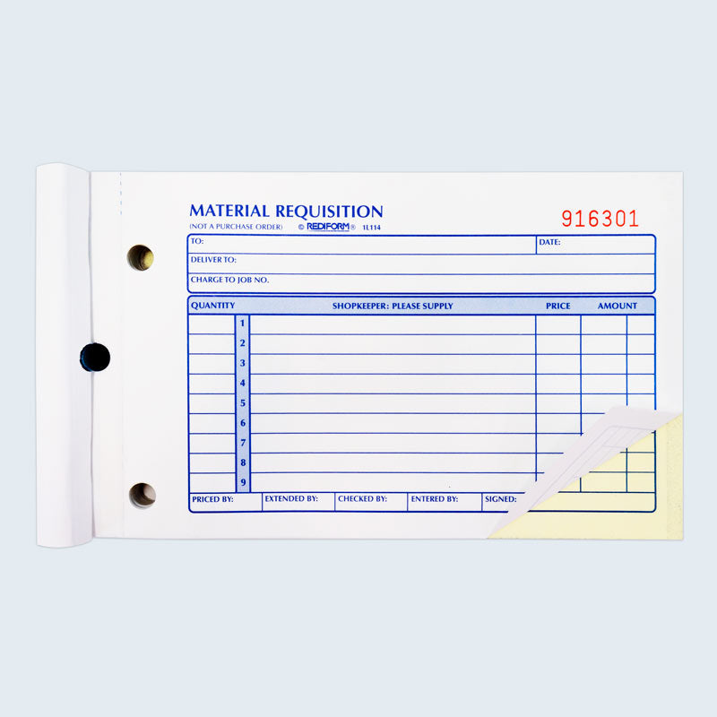 Material Requisition Book 1L114