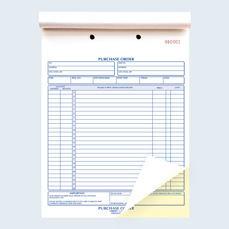 Purchase Order Book 1L146