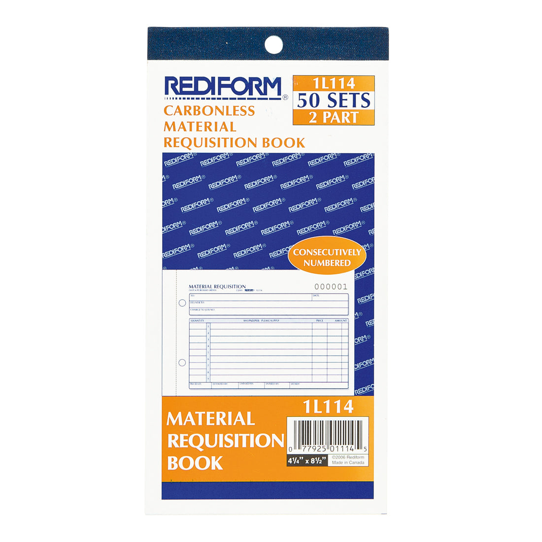 Material Requisition Book 1L114