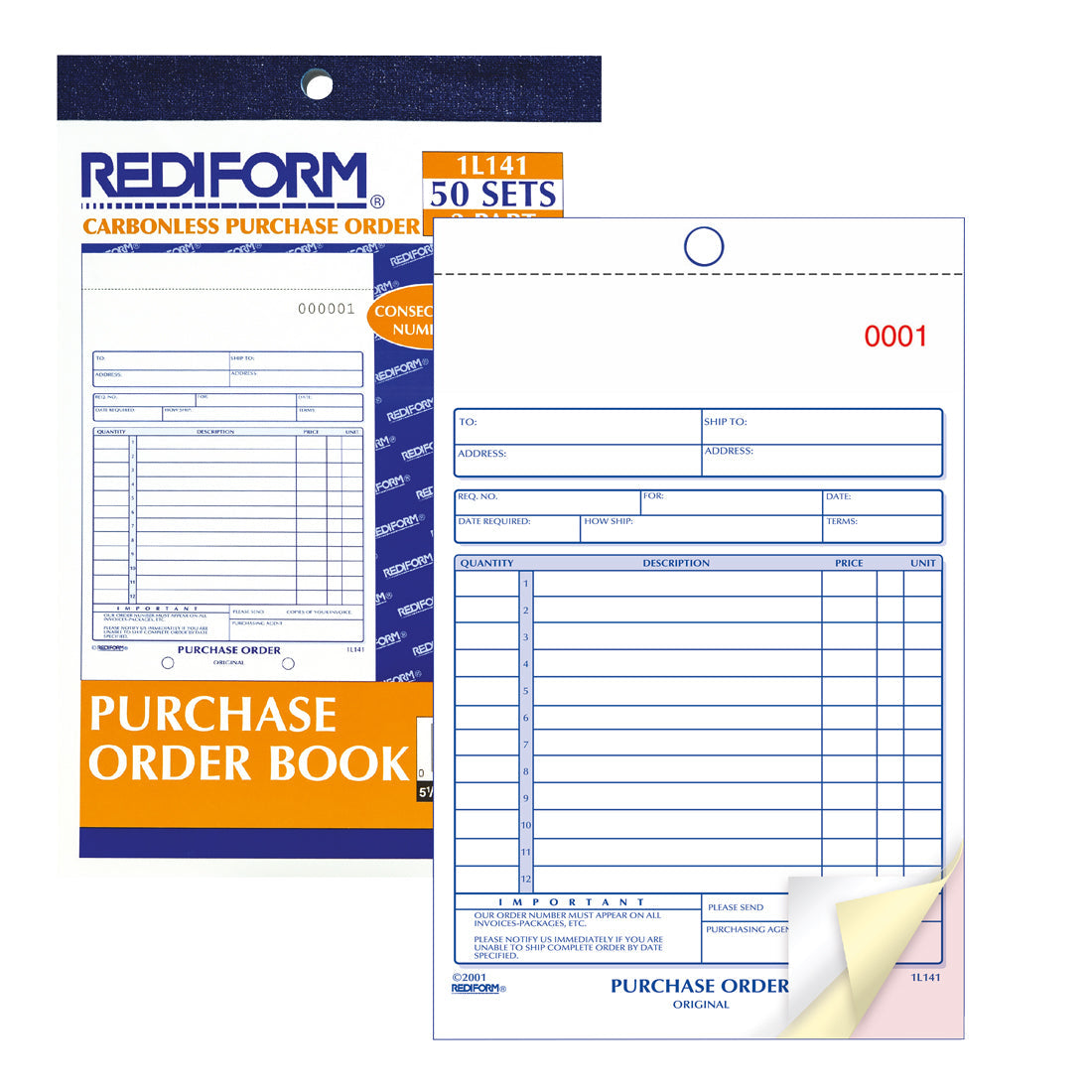 Purchase Order Book 1L141