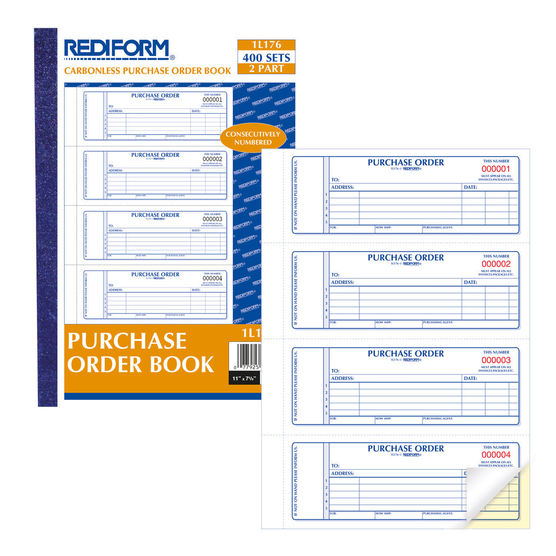 Purchase Order Book 1L176
