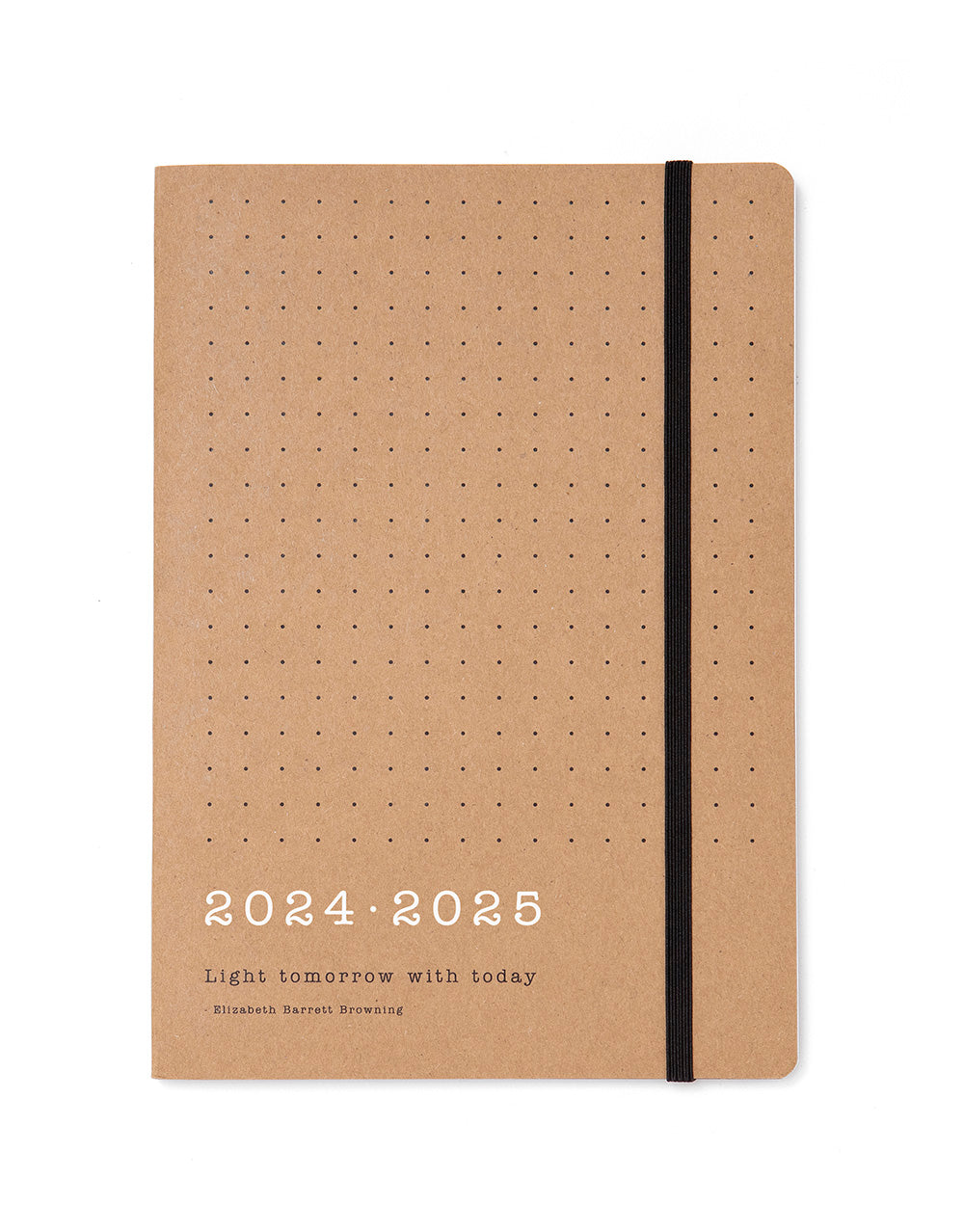 Eco Writers Quotes A5 Week to View Planner 2024-2025 - Multilanguage#color_brown-kraft