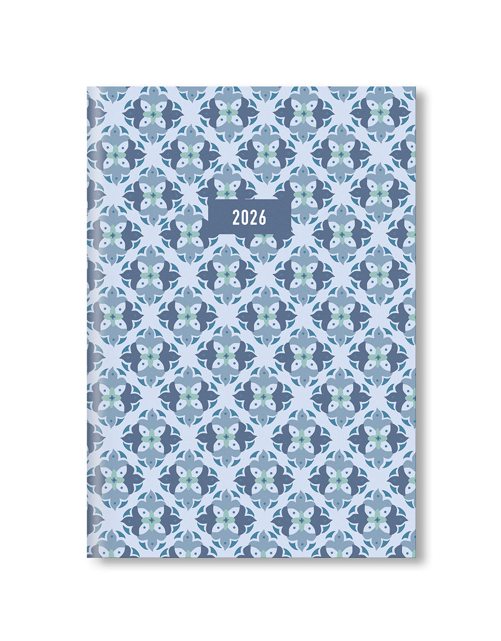 Letts of London Morocco A5 Week to View Planner 2026 - Multilanguage Blue 26-082495 #color_morocco-blue