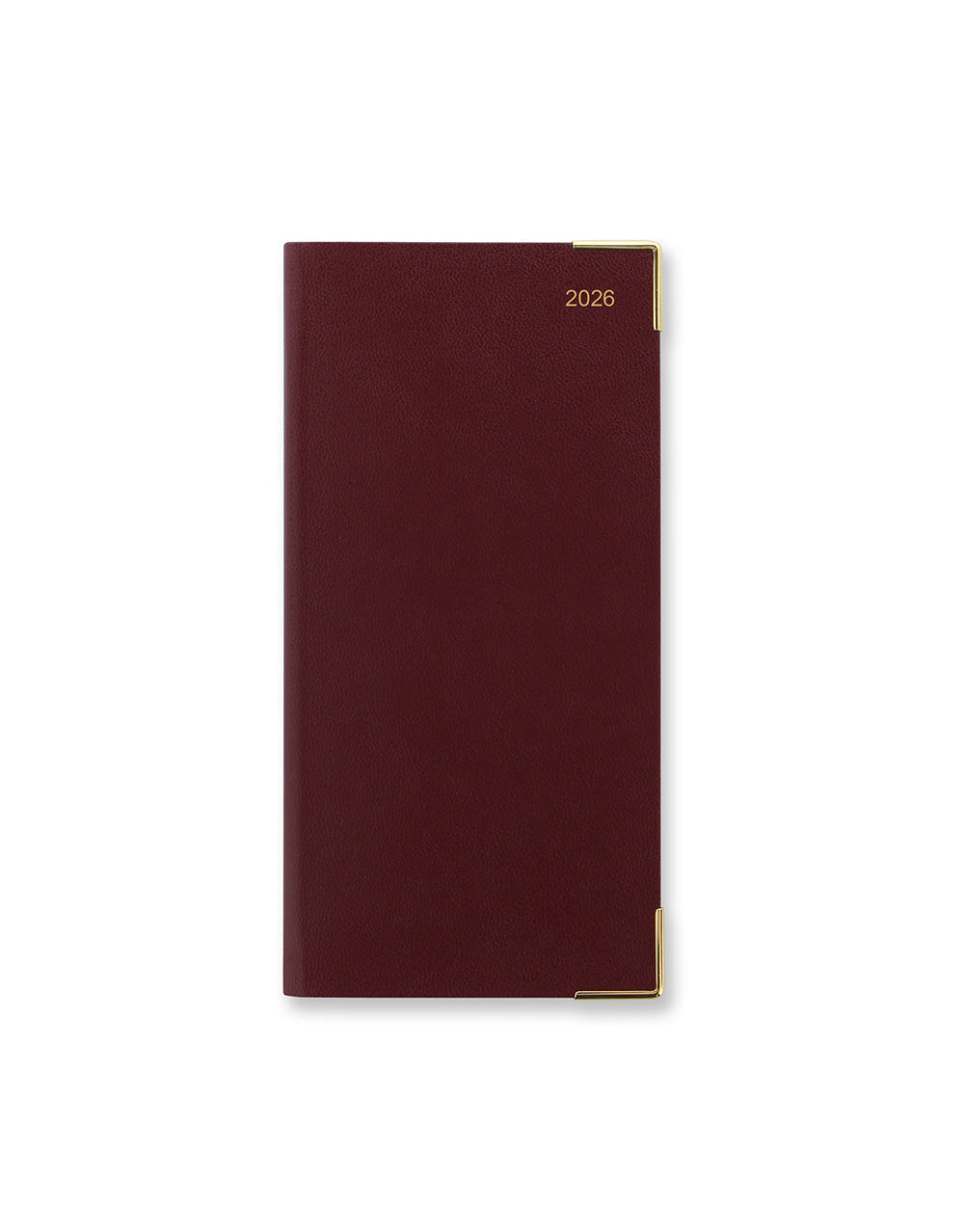 Letts of London Classic Slim Week to View Planner with Monthly Planners 2026 - English Burgundy 26-T3SUBG #color_burgundy