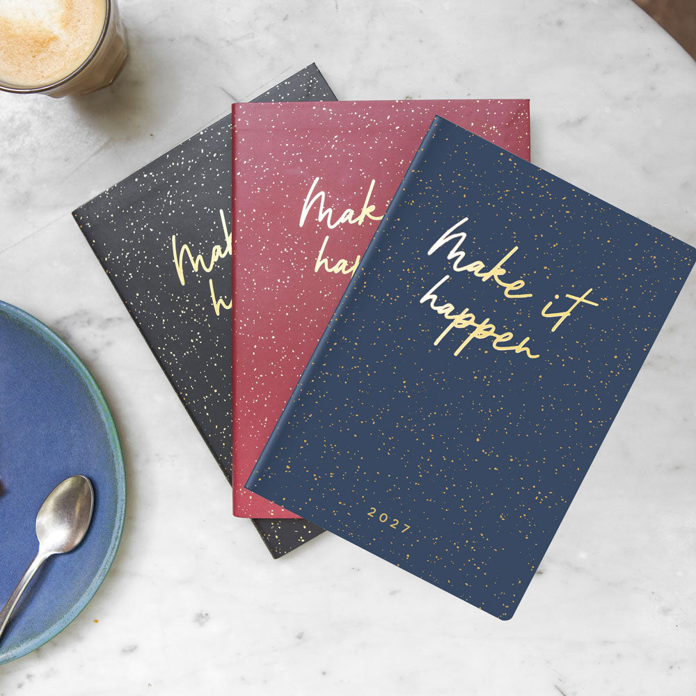 Letts A5 Weekly Planner, Inspire, 2027 Plum 27-082485#color_plum