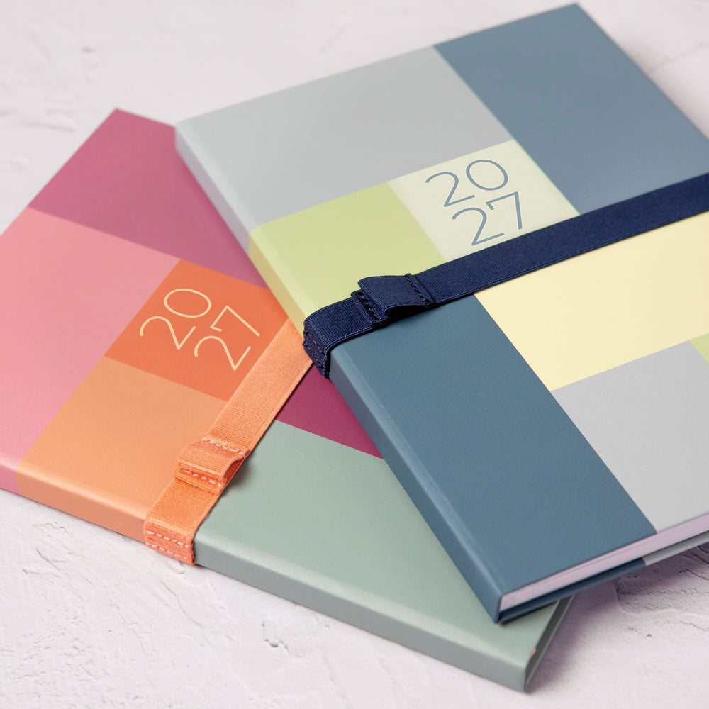Letts A5 Weekly Planner, Gradient, 2027 Rose 27-082570#color_gradient-rose