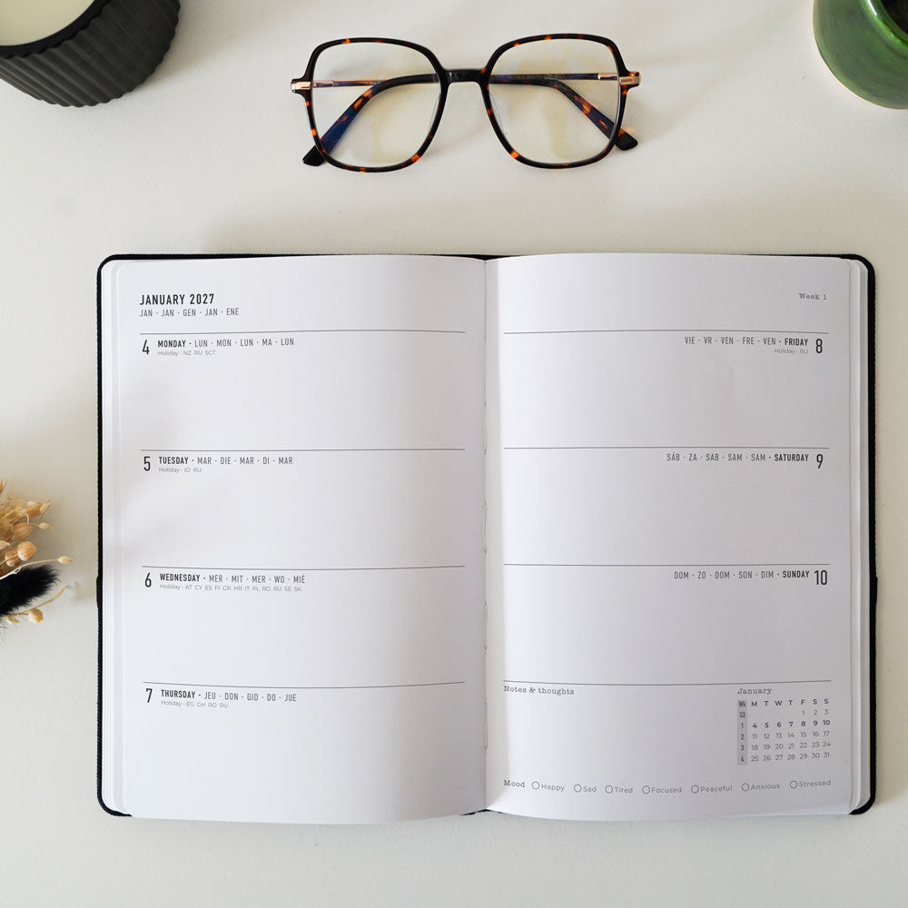 Letts A5 Weekly Planner, Denim, 2027 Blue 27-082644#color_denim-blue