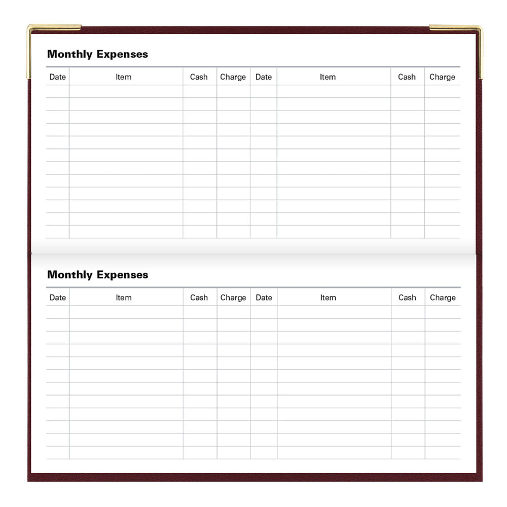 Letts Slim Weekly Appointment Book, Classic, 2027 Burgundy 27-C32SBY#color_burgundy