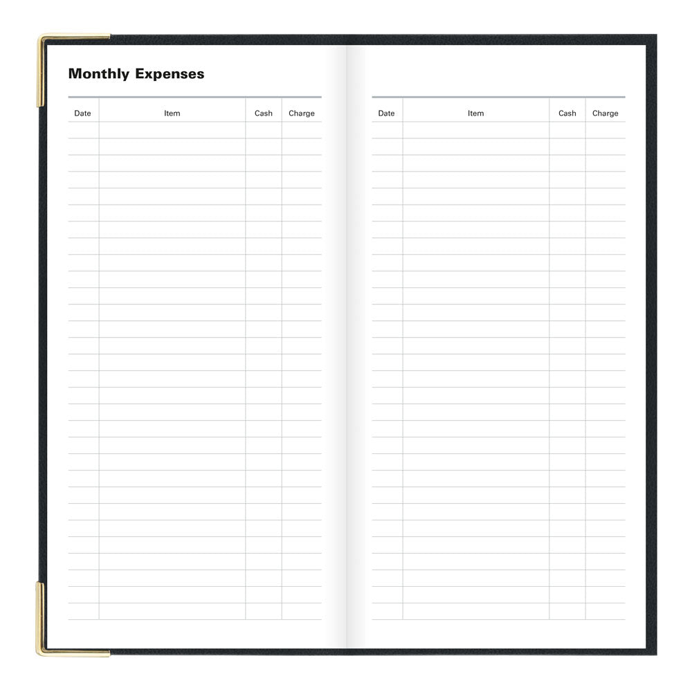 Letts Slim Weekly Planner, Classic, 2027 Black 27-C32SUBK#color_black