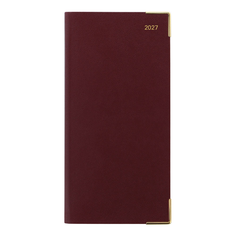 Letts Slim Weekly Planner, Classic, 2027 Burgundy 27-C32SUBY#color_burgundy