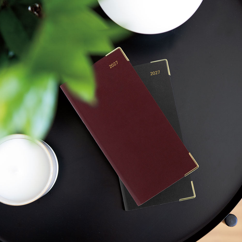 Letts Slim Weekly Planner, Classic, 2027 Burgundy 27-C32SUBY#color_burgundy
