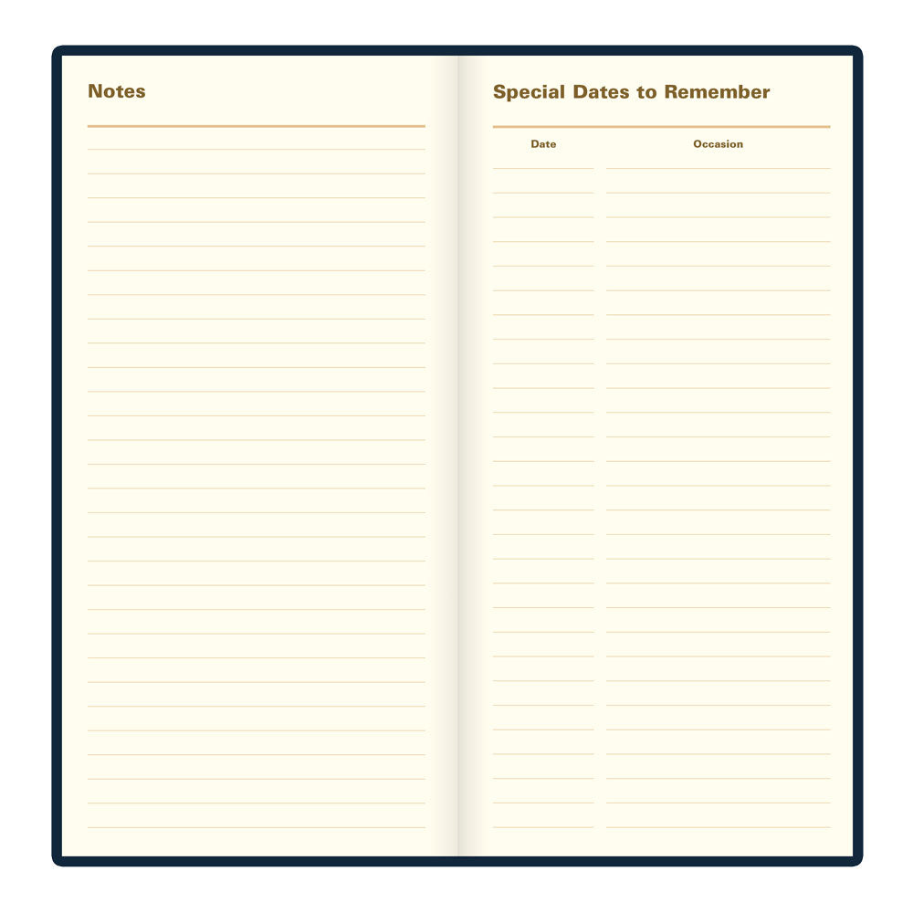 Letts Slim Weekly Planner, Signature, 2027 Blue 27-C38SUBE#color_blue