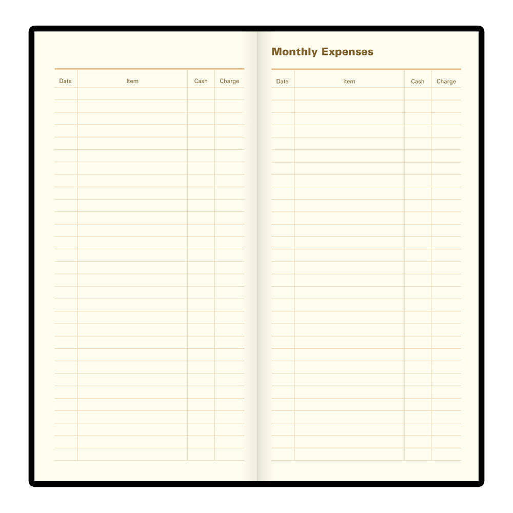 Letts Slim Weekly Planner, Signature, 2027 Black 27-C38SUBK#color_black