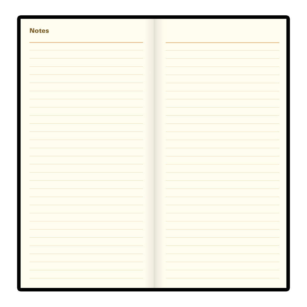 Letts Slim Weekly Planner, Signature, 2027 Black 27-C38SUBK#color_black