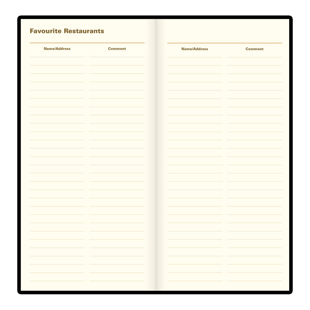 Letts Slim Weekly Planner, Signature, 2027 Black 27-C38SUBK#color_black