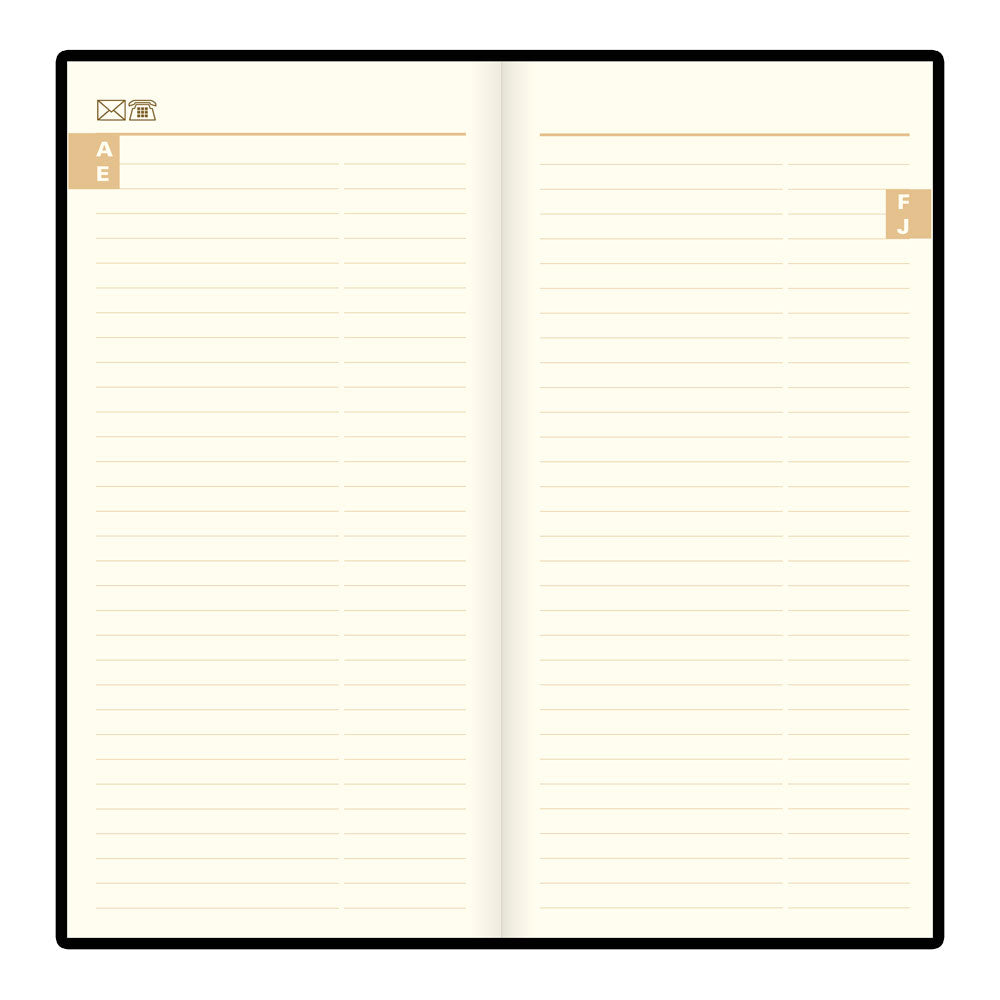 Letts Slim Weekly Planner, Signature, 2027 Black 27-C38SUBK#color_black