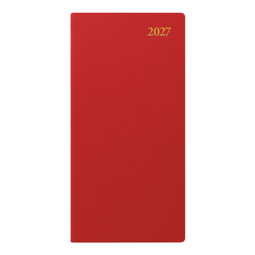 Letts Slim Weekly Planner, Signature, 2027 Burgundy 27-C38SUBY#color_burgundy