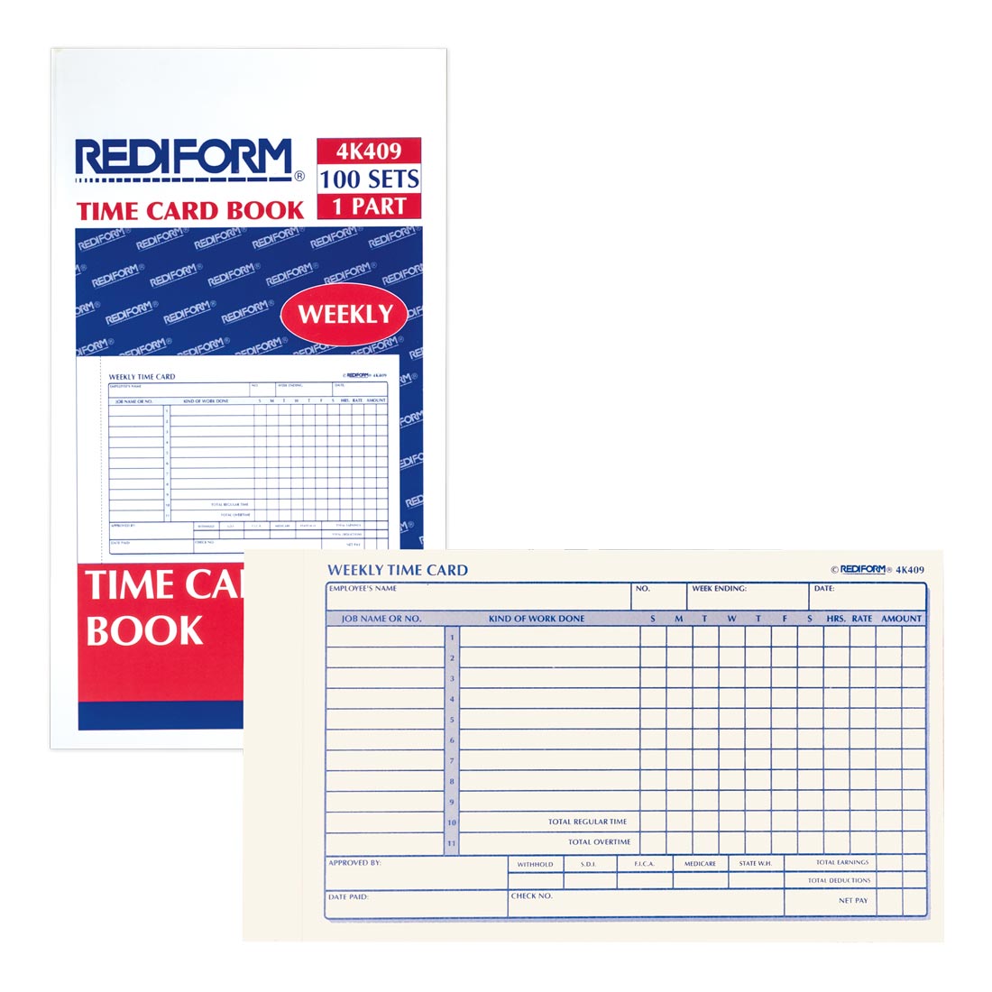 Time Card Pad 4K409