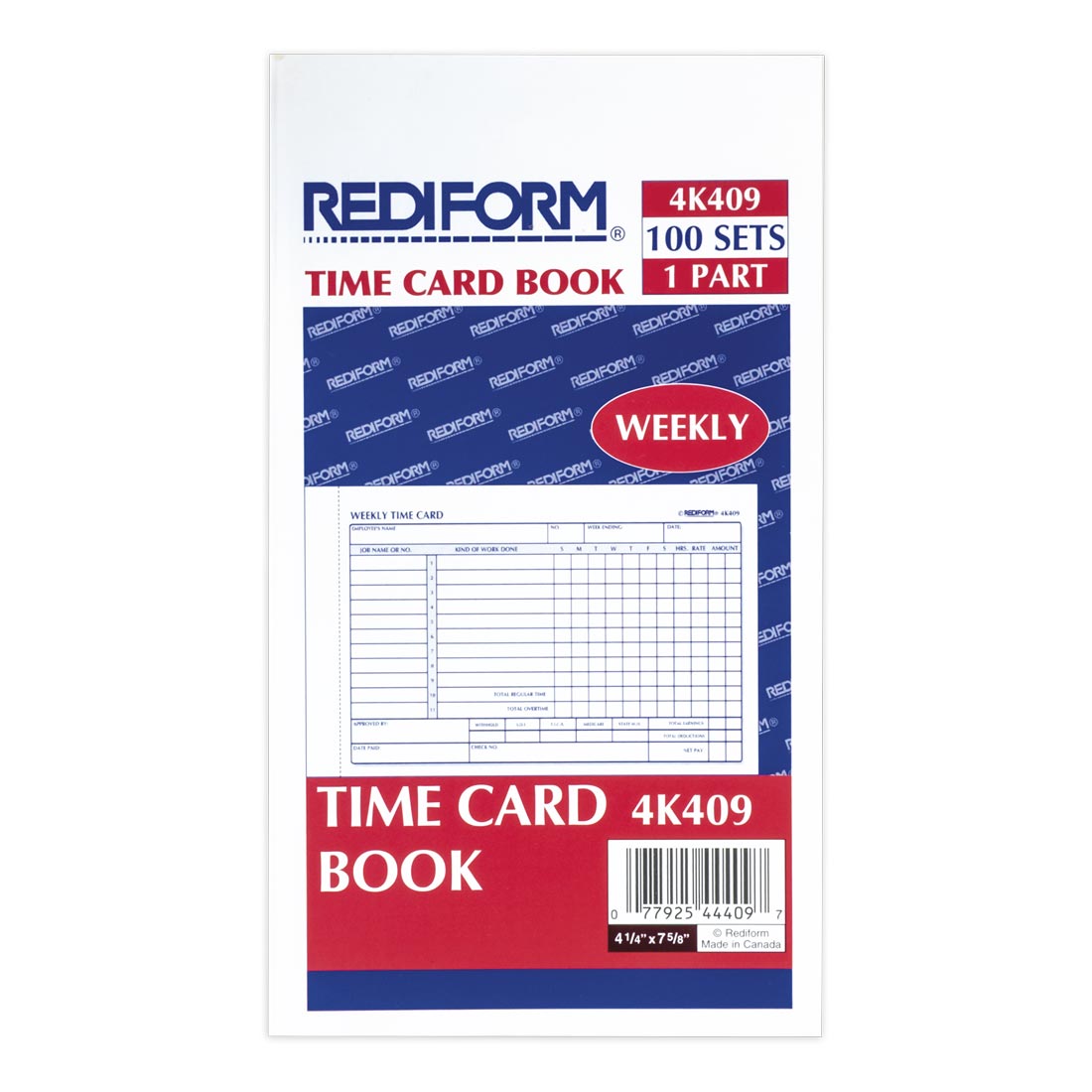 Time Card Pad 4K409