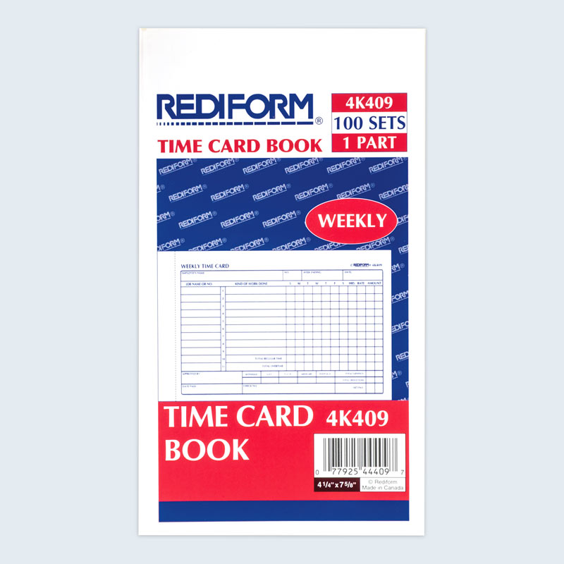 Time Card Pad 4K409