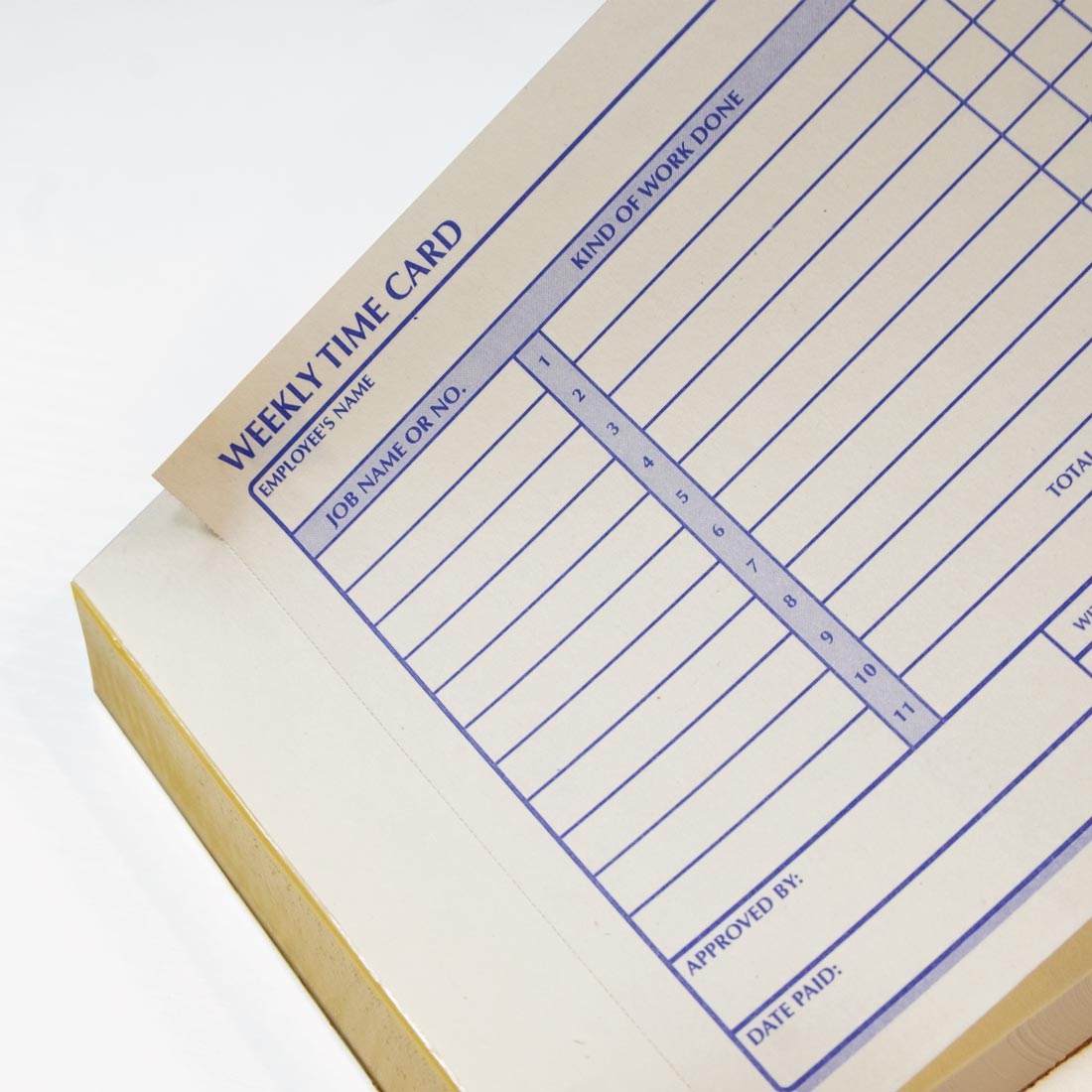 Time Card Pad 4K409