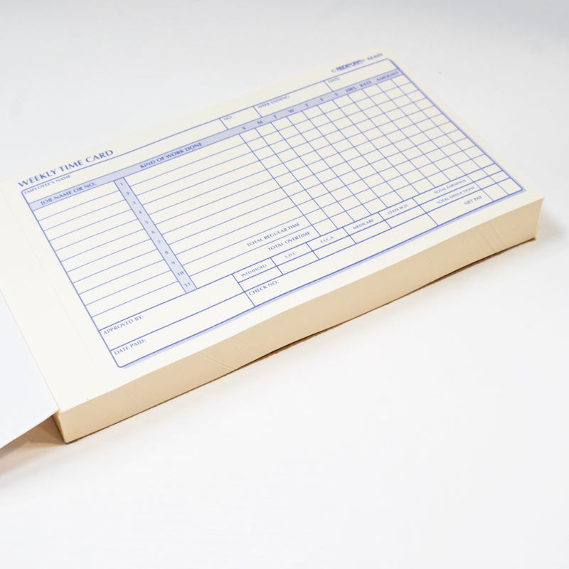 Time Card Pad 4K409