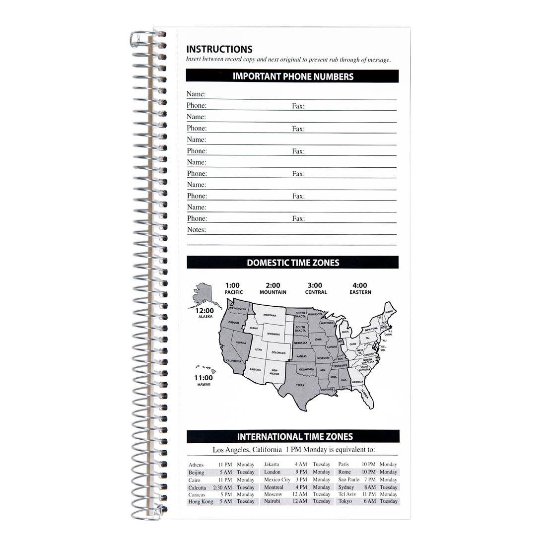 Telephone Message Book 50076