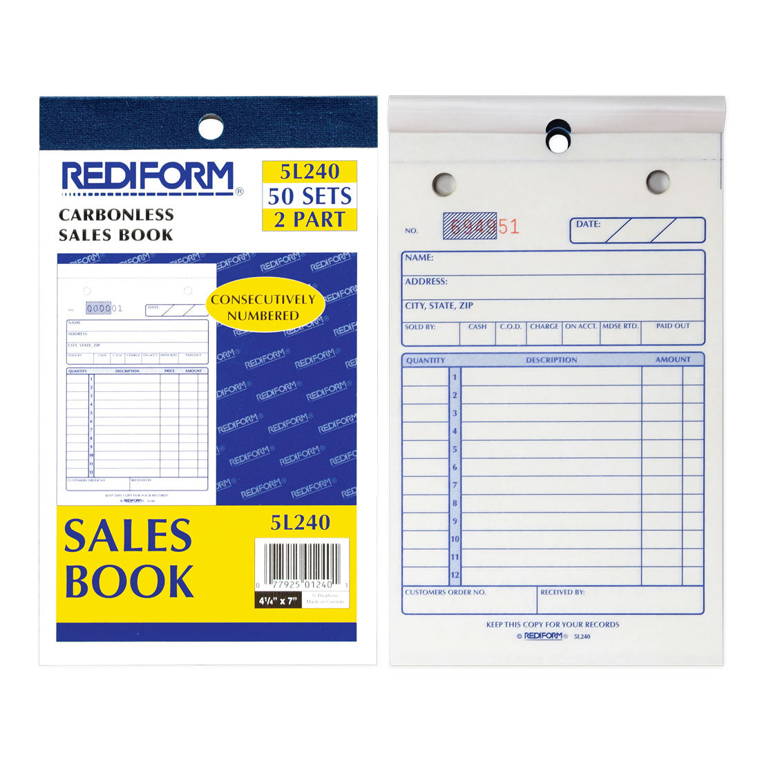 Sales Book 5L240