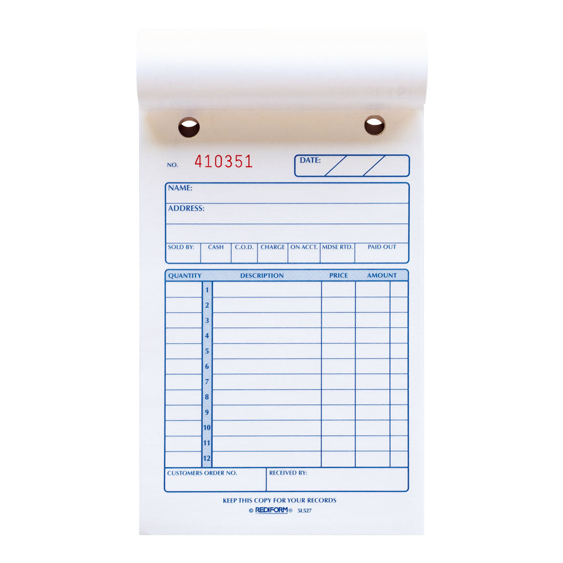 Sales Book 5L527
