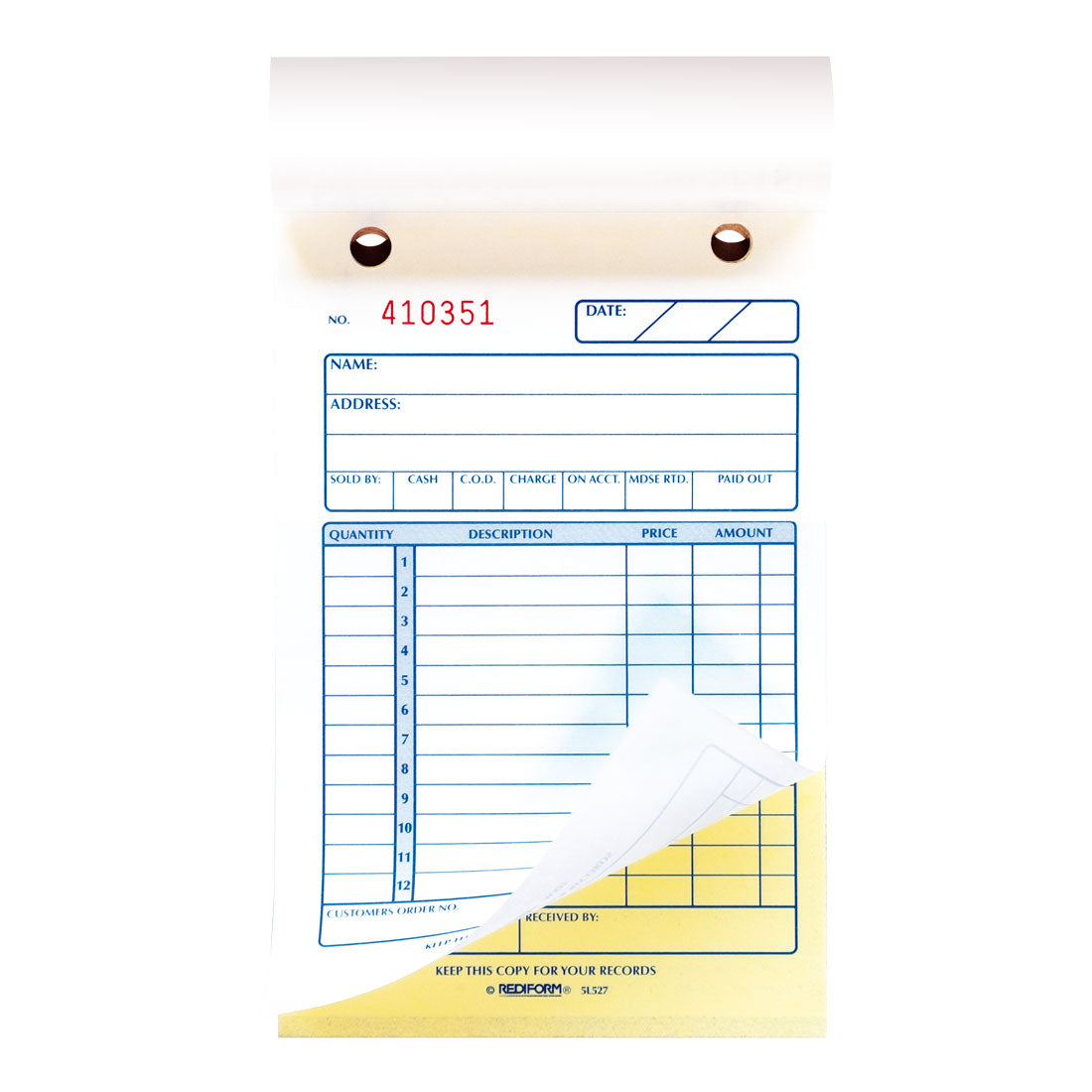 Sales Book 5L527