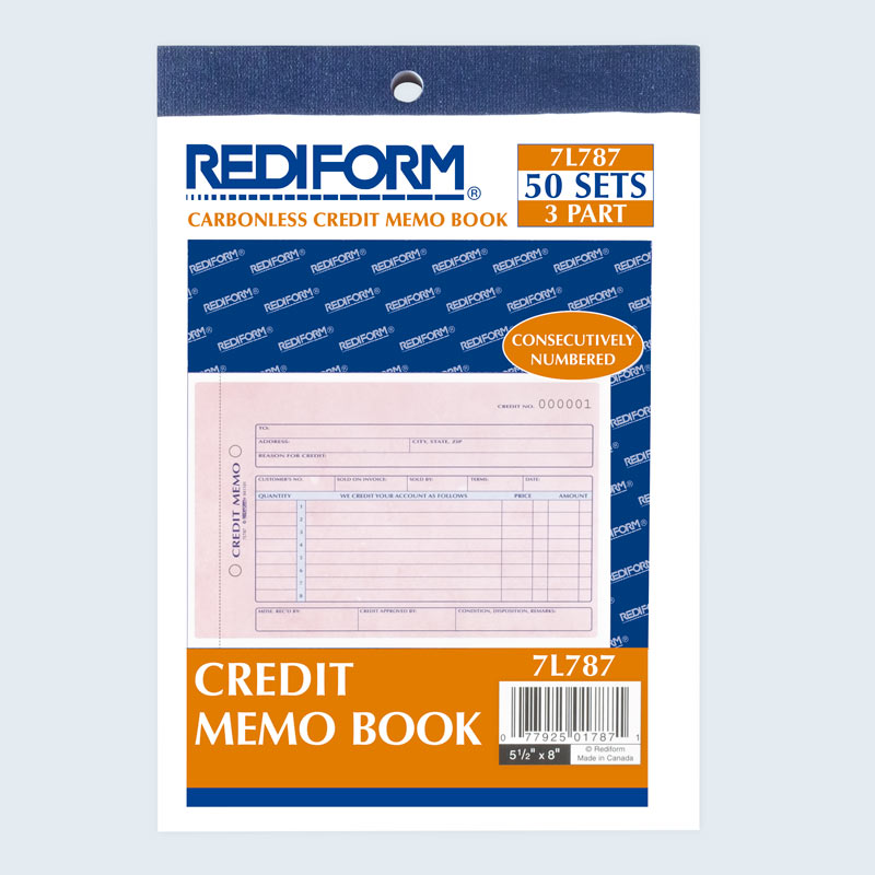 Credit Memo Book 7L787